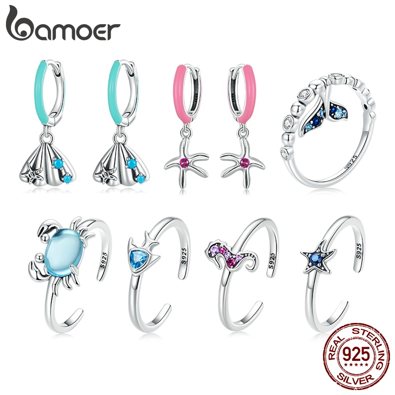 Bông tai BAMOER bạc 925 thời trang cho nữ