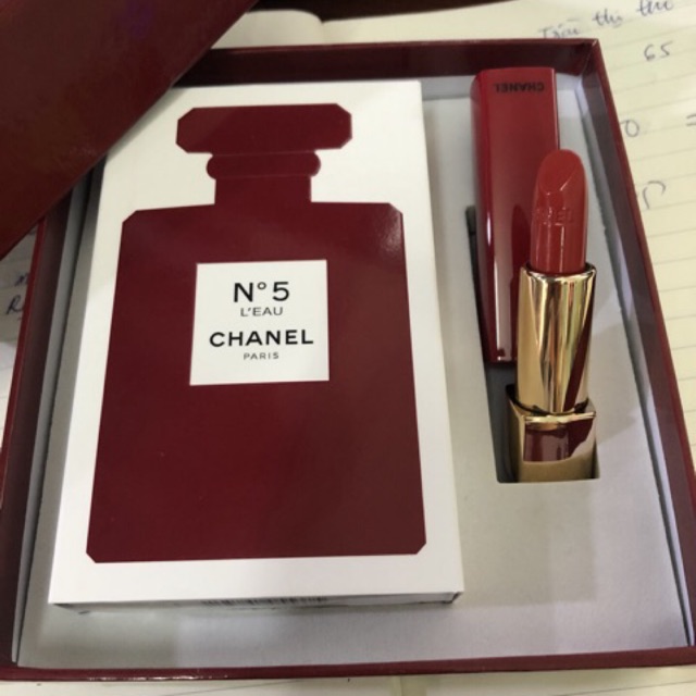 BỘ NƯỚC HOA CHANLE NO5 ĐỎ 100ml + KÈM SON CHANLE