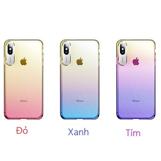 Ốp Lưng đổi màu 3D viền bảo vệ Camera cho IPhone X | IPhone Xs Max - ROCK