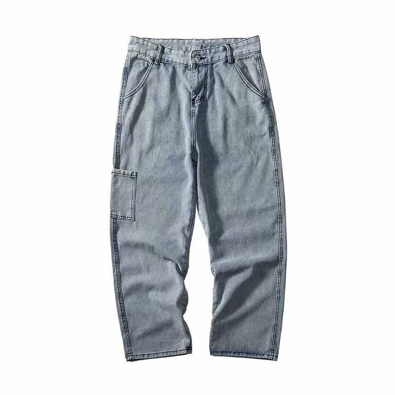 [Order] Quần jeans Nam ulzzang dáng rộng túi hộp NoBrandDenim