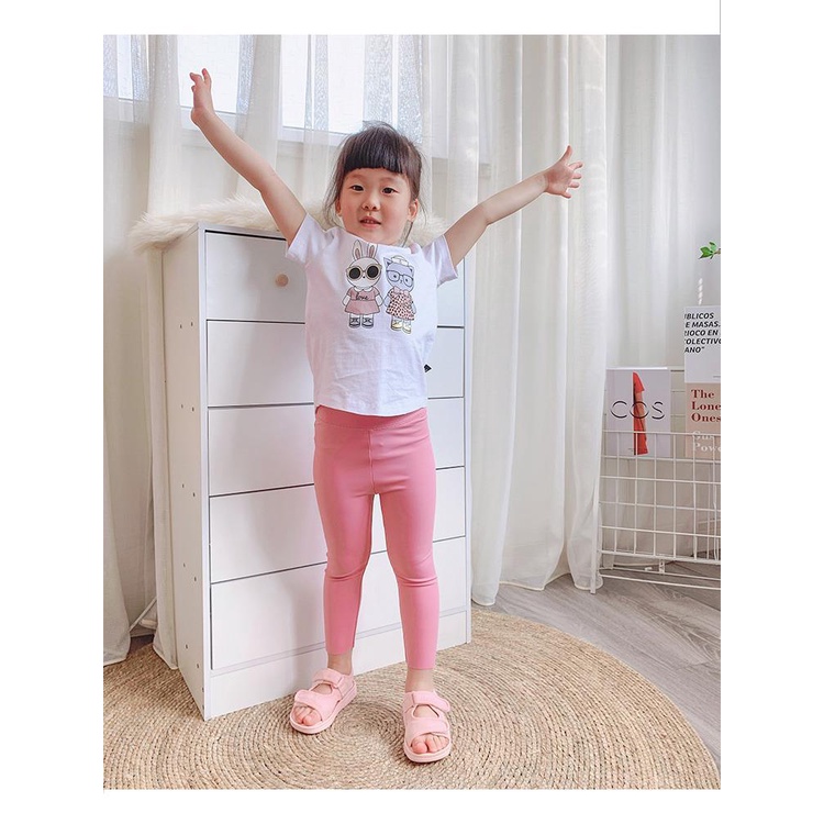 Quần Legging Tập Yoga Lưng Cao Cho Bé Gái