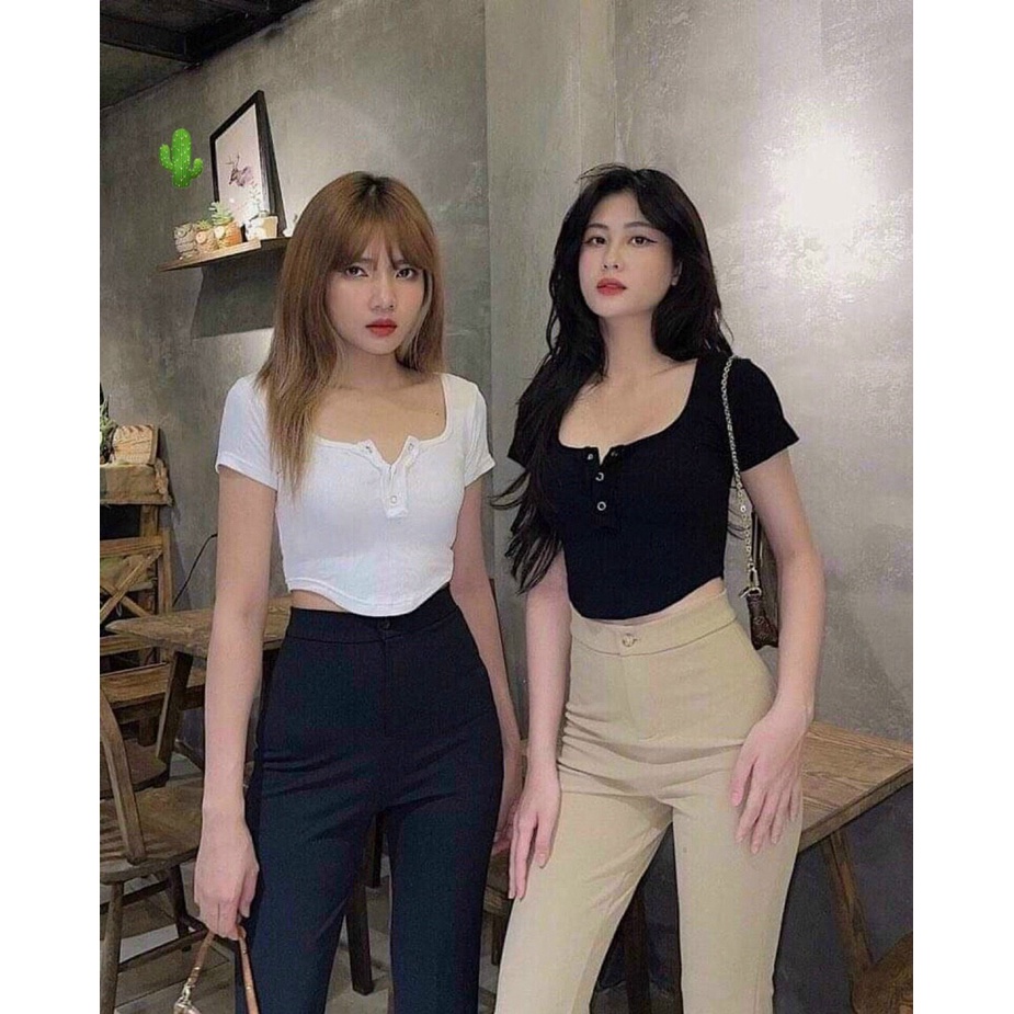 Áo voan croptop tay dài nhúng giữa xinh GB1312 mới nè