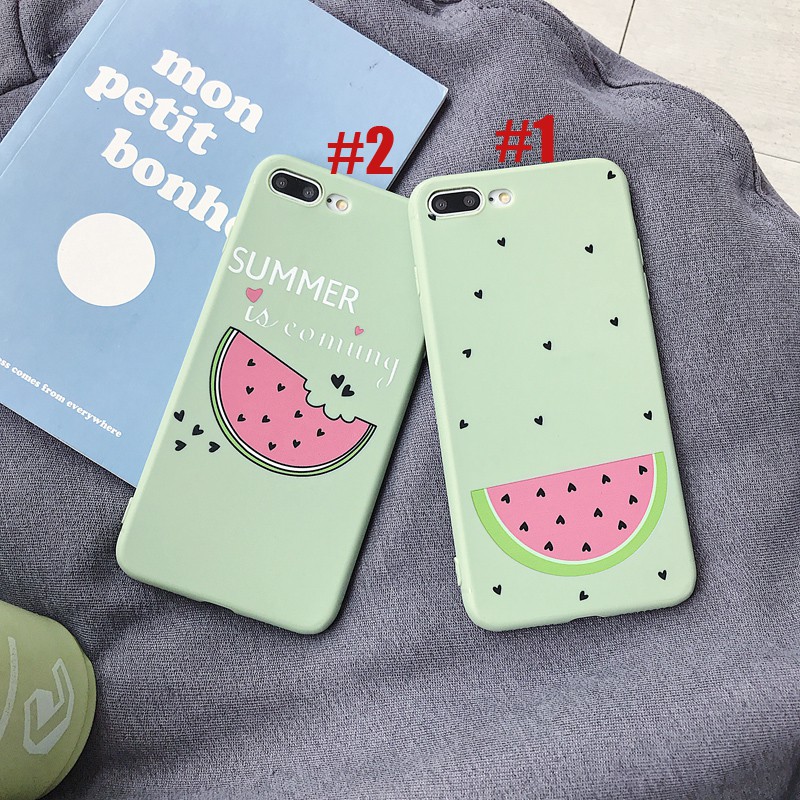 Ốp iphone dẻo Miếng dưa hấu dễ thương cho 11/11pro/11promax/x/xs/xr/xsmax/6/7/8/plus/splus/12 pro max/13 pro max-a255