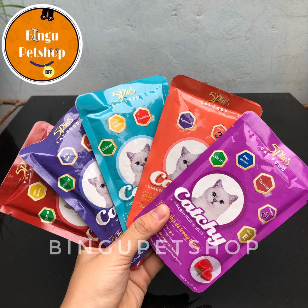 Pate gói cho mèo CATCHY 70gr nhiều vị