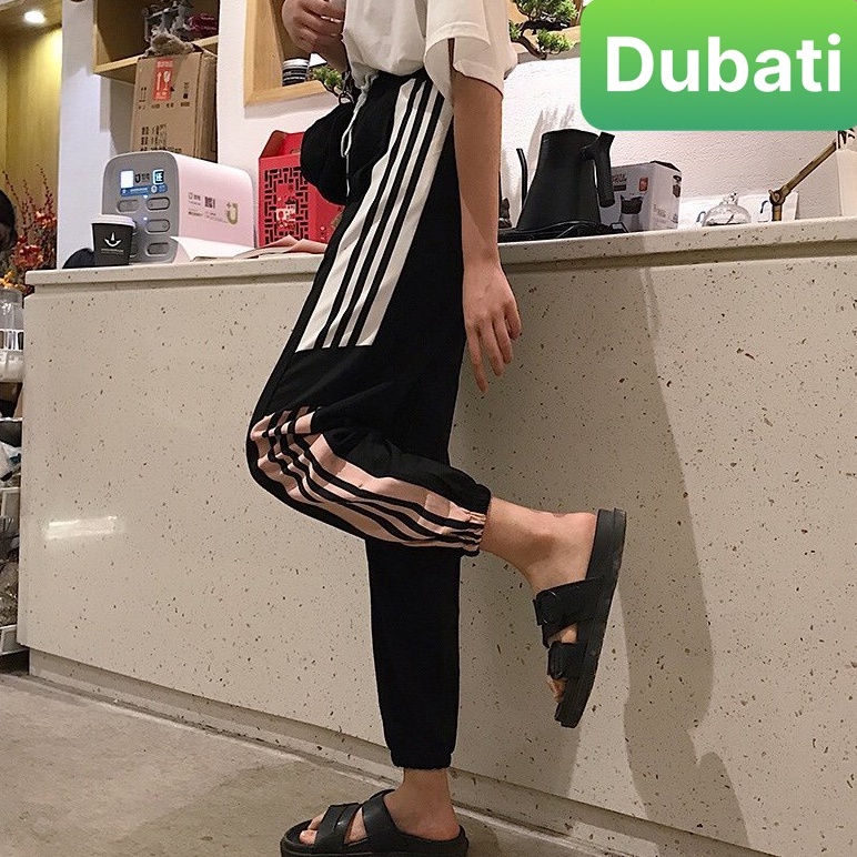 QUẦN JOGGER THỂ THAO 3 SỌC HỒNG CHẤT NỈ DA CÁ NAM NỮ CÓ BO SÀNH ĐIỆU NEW -DUBATI FASHION