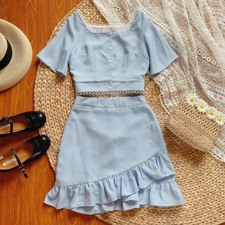 Rập giấy mẫu Chân váy + áo rời nữ A35 (Không phải quần áo)