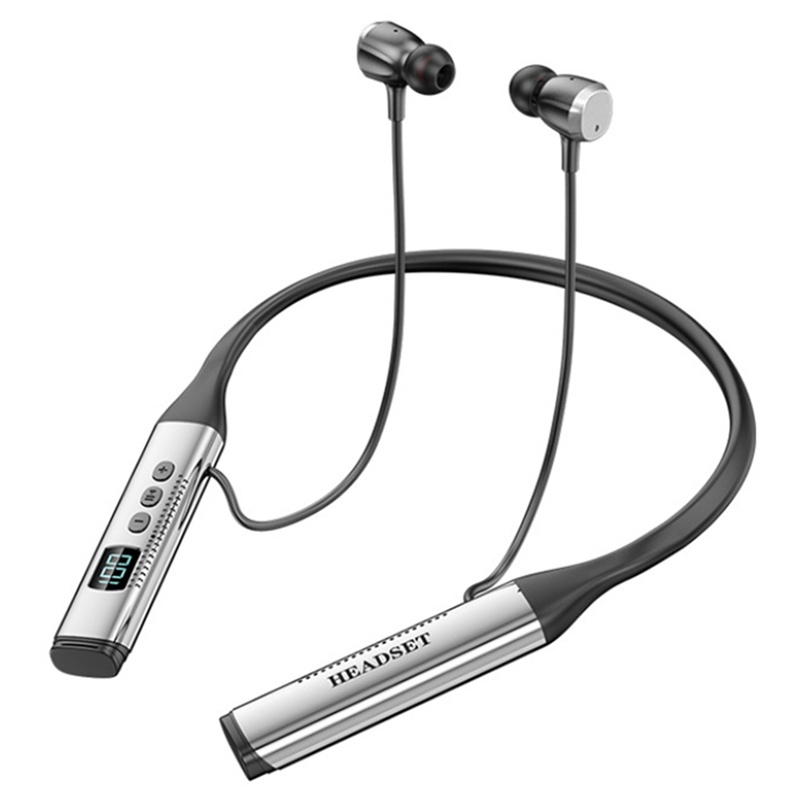 Tai Nghe Bluetooth 5.3 Đeo Cổ Thể Thao Trong Vòng 100 Giờ Kèm Bộ Truyền Tín Hiệu