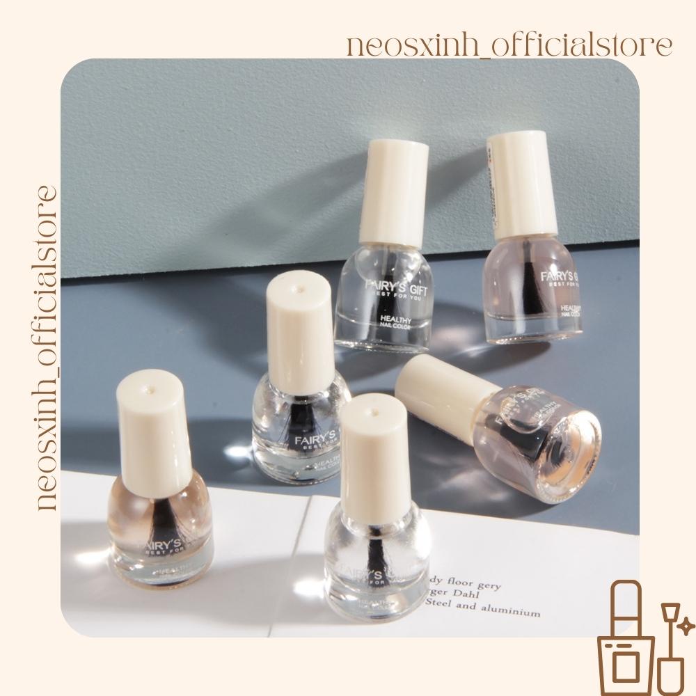 Sơn Móng Tay Mini Bóng, Sơn Lót Dưỡng Móng Tay Fairy Gift Cứng Móng Trong Suốt - Neosxinh Nails