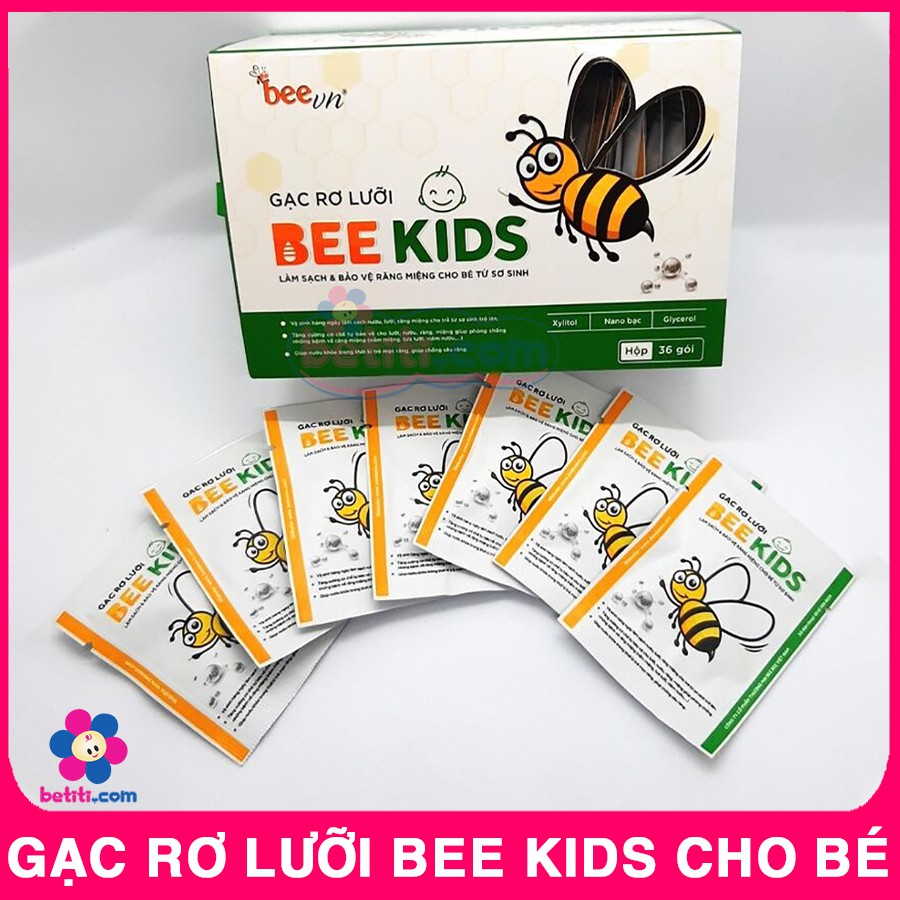 Hộp 36 Gói Gạc Tưa/ Rơ Lưỡi Cho Bé Bee Kids – 8936095880413 – No >>> top1shop >>> shopee.vn