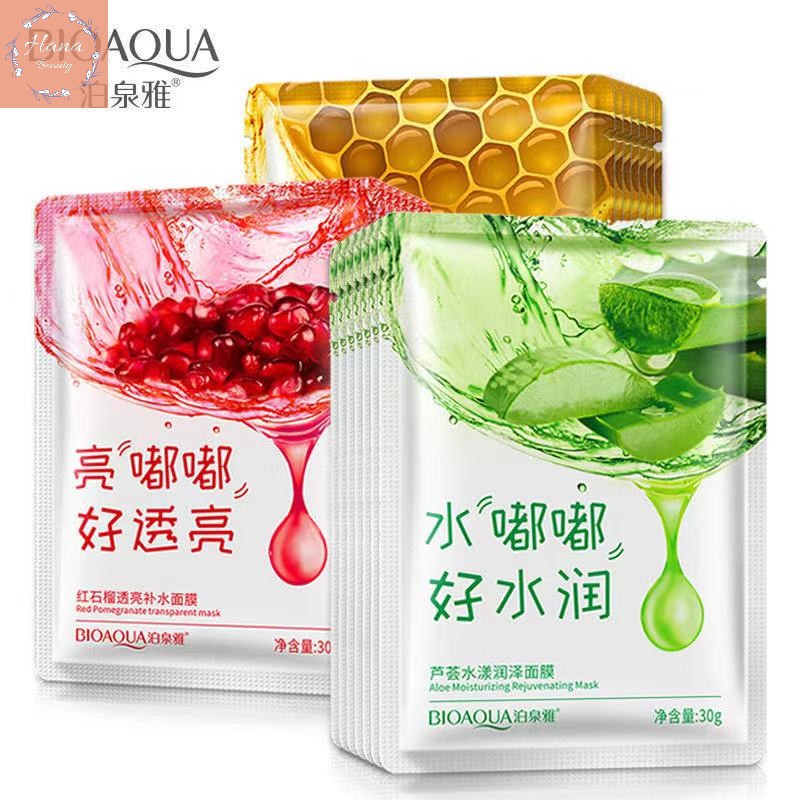 Mặt nạ HOA QUẢ Bioaqua dưỡng trắng cấp ẩm giảm mụn NỘI ĐỊA TRUNG nhiều vị