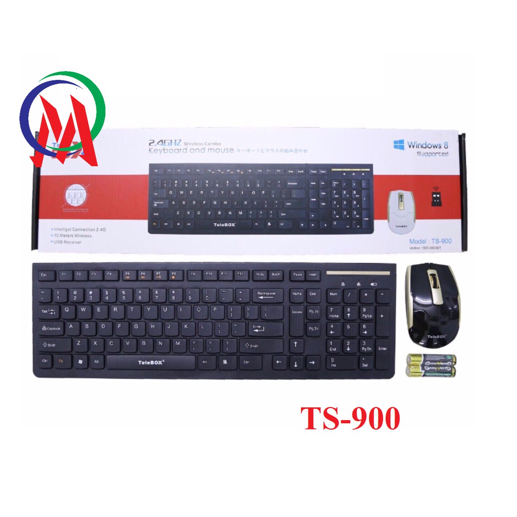 Combo phím chuột tele box TS-900 loại lớn CH