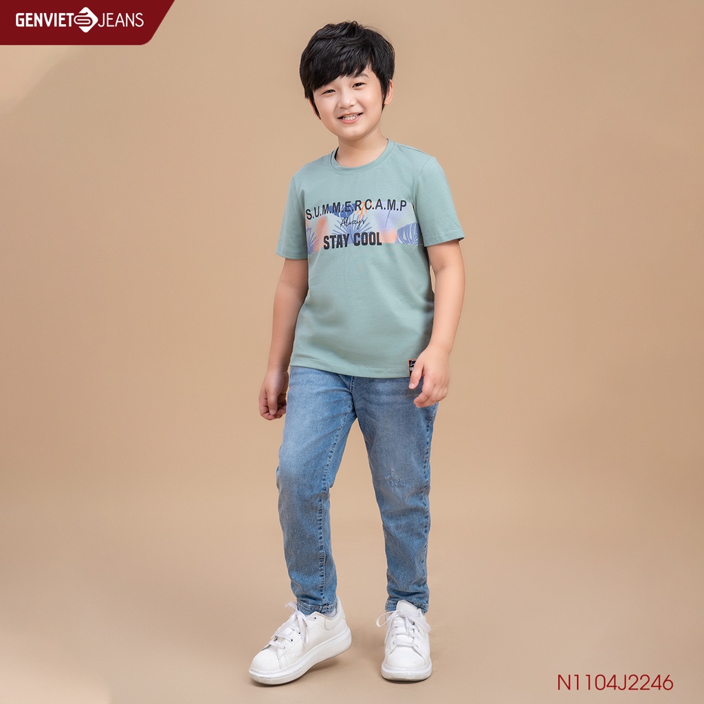 Quần Jeans Kid Thời Trang Bé Trai Genviet Kids N1104J2246