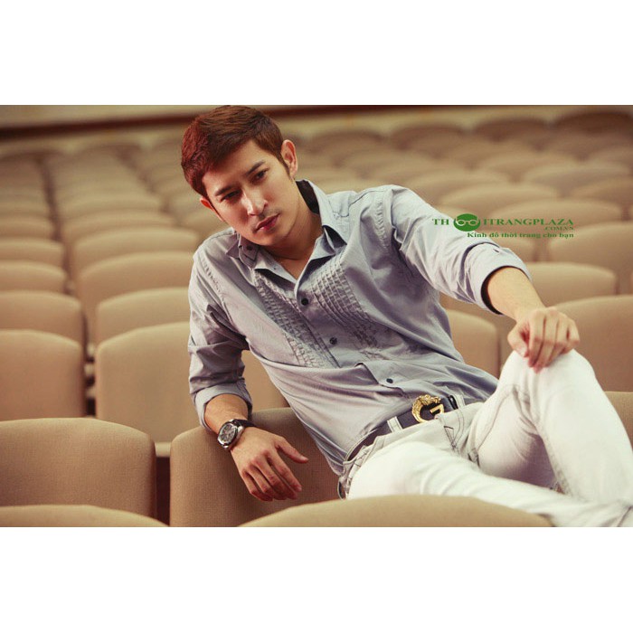 Thắt lưng da nam G mặt khóa hình đầu ngựa, sang trọng lịch lãm ( dây nâu )