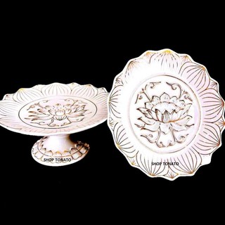 Dĩa trái cây bạch ngọc 05 đường kính 18cm,20cm,23cm
