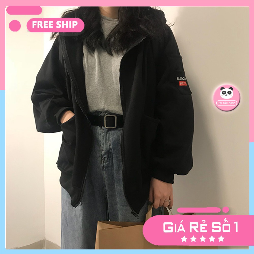 Áo khoác nỉ bông 2 lớp dày dặn chất đẹp, Áo khoác nỉ unisex Hàn Quốc 💖