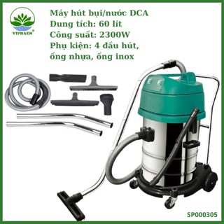 [Hút được nước] Máy Hút Bụi Nước DCA AVC60, Máy hút bụi Công Nghiệp Công Suất 2300W, 60 Lít