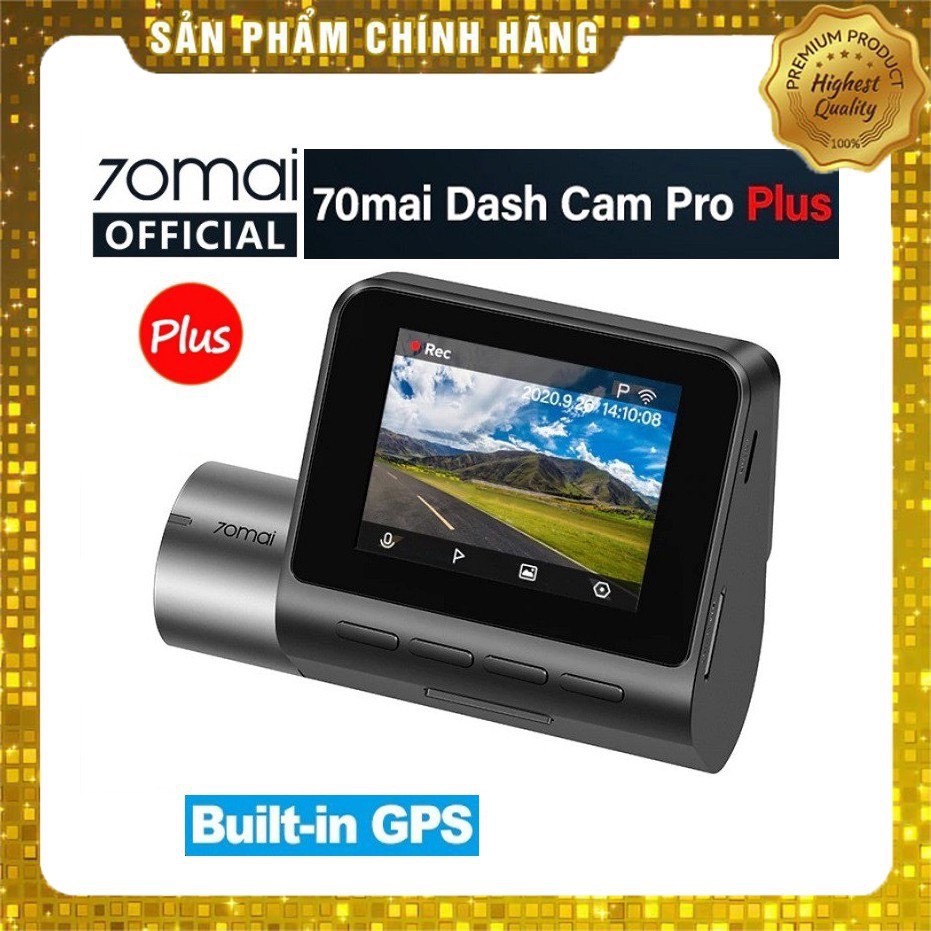 93◈⊕A500 70mai PRO PLUS camera hành trình 70 mai dash cam 2.5K TIẾNG ANH tích hợp GPS BH 1 năm