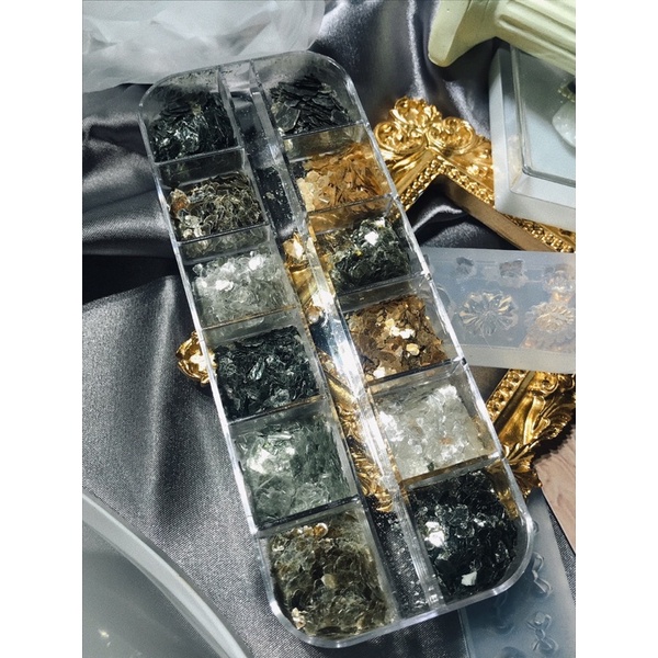 Set Xà Cừ Làm Vân Đá Nail