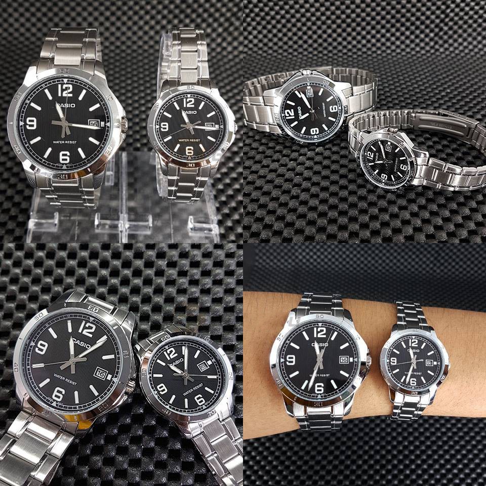 Đồng hồ nữ dây thép Casio Anh Khuê LTP-V004D-1B2UDF