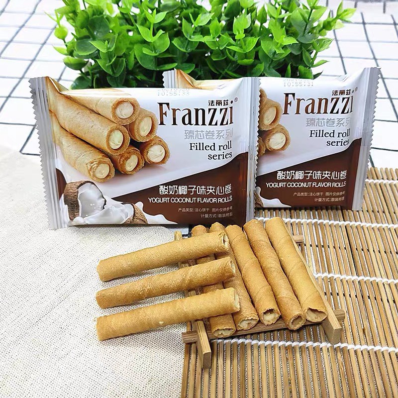 [SẴN] Bánh quy Franzzi cuộn 102gram 3 vị