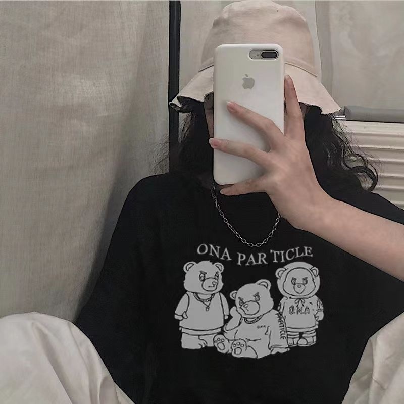 NRVP Áo Thun Cotton Tay Ngắn Cổ Tròn Màu Trơn Thời Trang Dành Cho Nữ