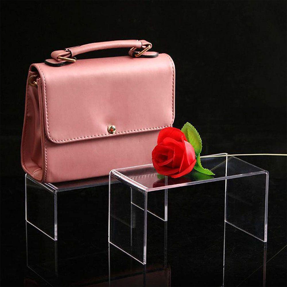 Kệ Trưng Bày Bánh Kẹo Tráng Miệng Bằng Acrylic Màu Đen Trong Suốt