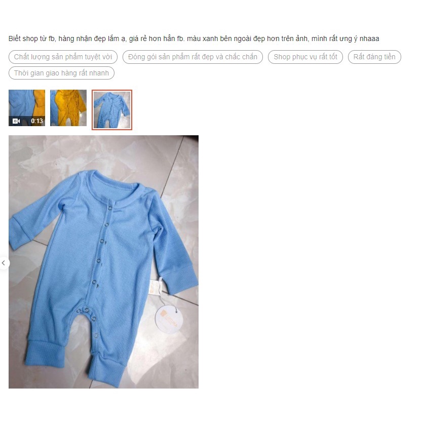 [HÀNG CAO CẤP] Body dài tay cho bé chất Len Tăm siêu mềm mịn ấm áp, mẫu Quần áo trẻ em sơ sinh từ 0-12 tháng tuổi (Xanh)