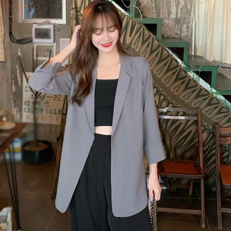 Áo Khoác Blazer Nữ Dáng Rộng Phong Cách Hàn Quốc | BigBuy360 - bigbuy360.vn