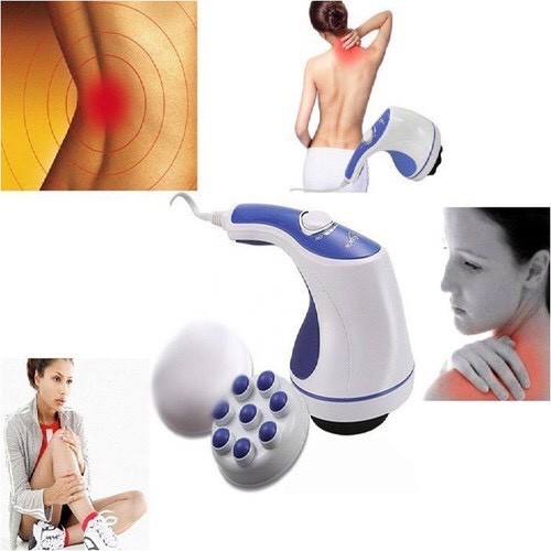 Máy Masage Cầm Tay Toàn Thân Relax &amp; Spin Tone 5 Đầu - Tăng tuần hoàn máu, giảm sự mệt mỏi