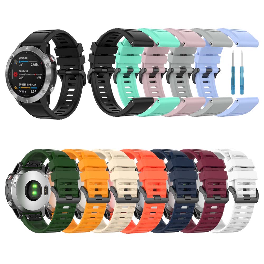 Dây Đeo Tay Bằng Silicone 22mm Cho Garmin Fenix 5 / 5 Plus / Fenix 6 / 6 Pro / 6 Sapphire / Forerunner 935 / 945