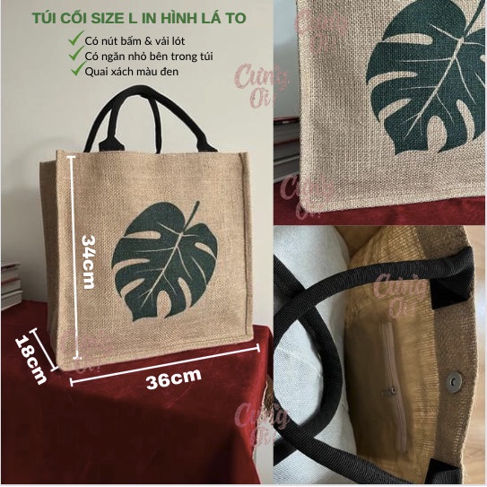 Túi Cối Xuất Khẩu Đủ Mẫu & Size - Có Vải Lót + Nút Bấm + Ngăn Nhỏ Bên Trong Túi