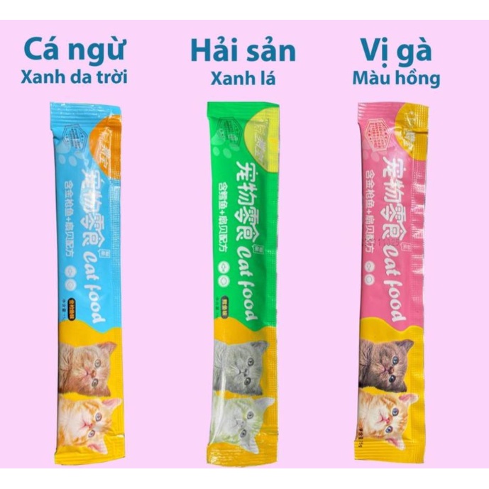 Combo 10 thanh súp thưởng giá rẻ - CAT FOOD