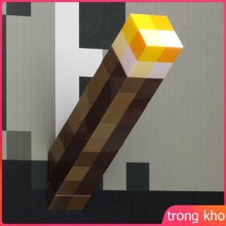 Light Up Torch 28CM High Brightness LED Minecraft Hand Held or Wall Mount Flashlight