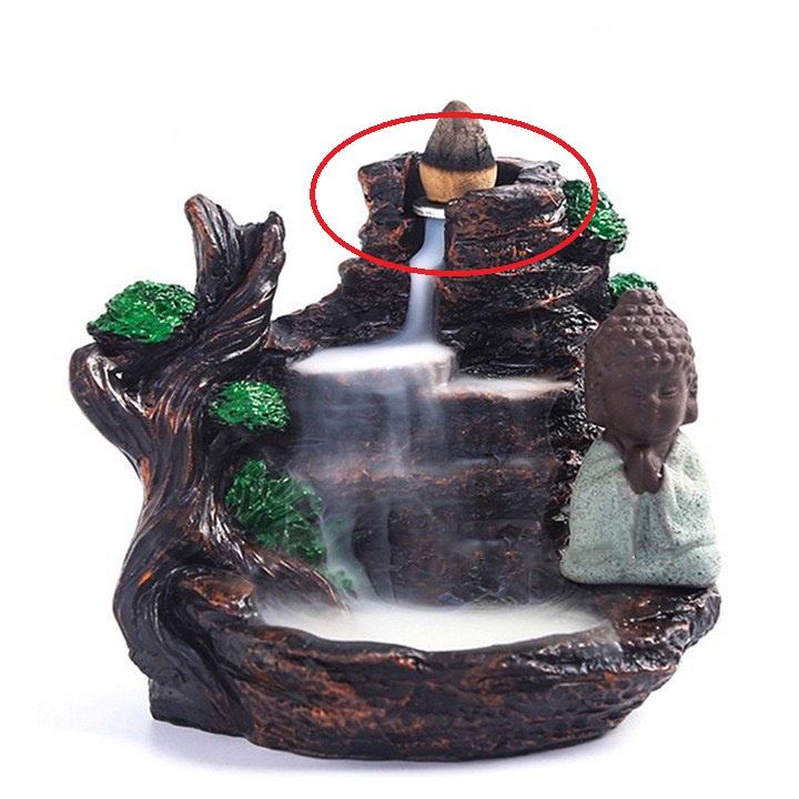 Đế dẹt tròn đặt nụ trầm hương phụ kiện cho thác khói - Đế CN03