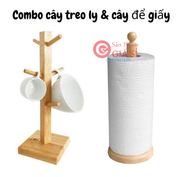 Combo cây treo ly và cây để giấy tiện dụng cho gia đình ❤️freeship❤️