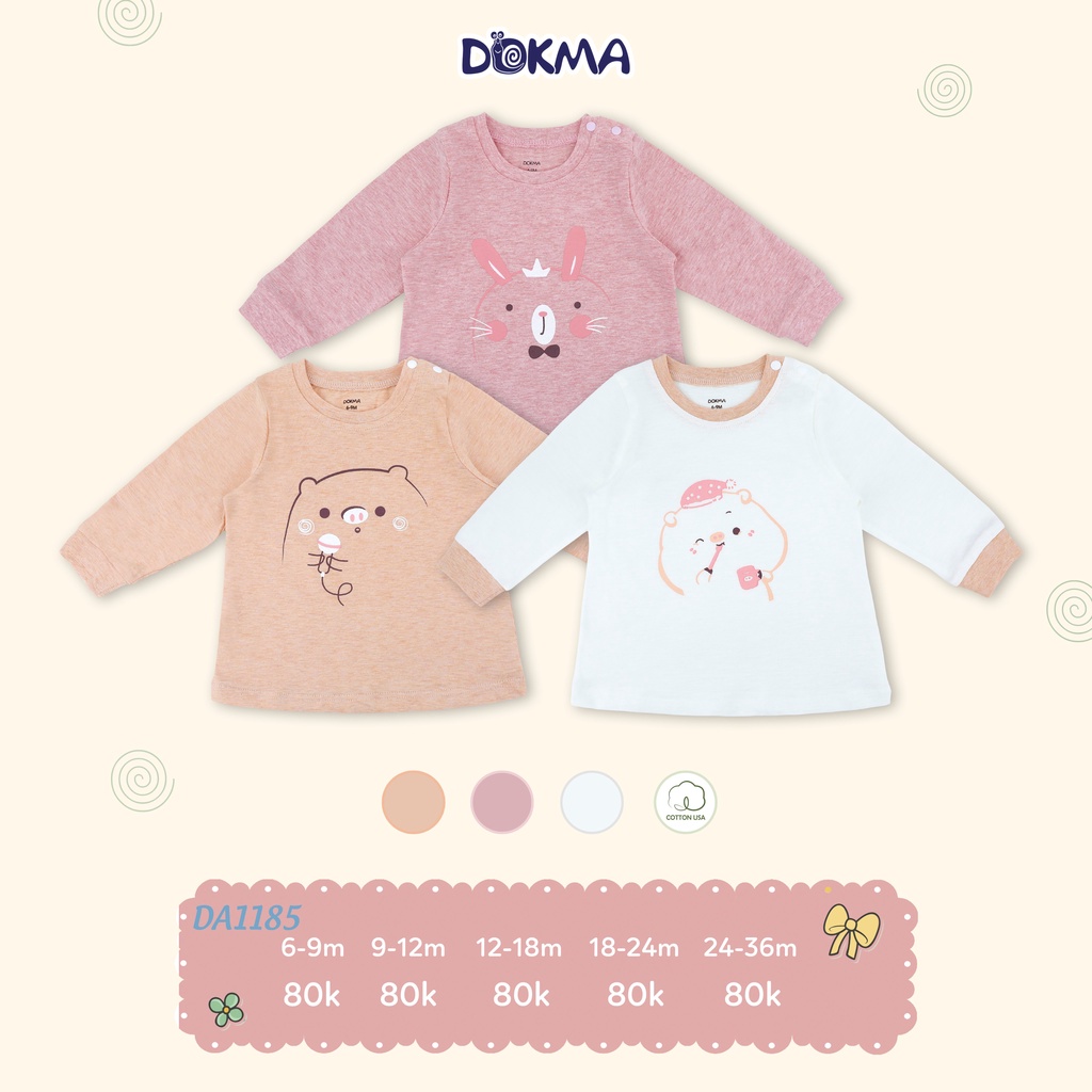 Dokma - Áo cổ tròn dài tay BG chất siêu đẹp 6 - 36M DA1185