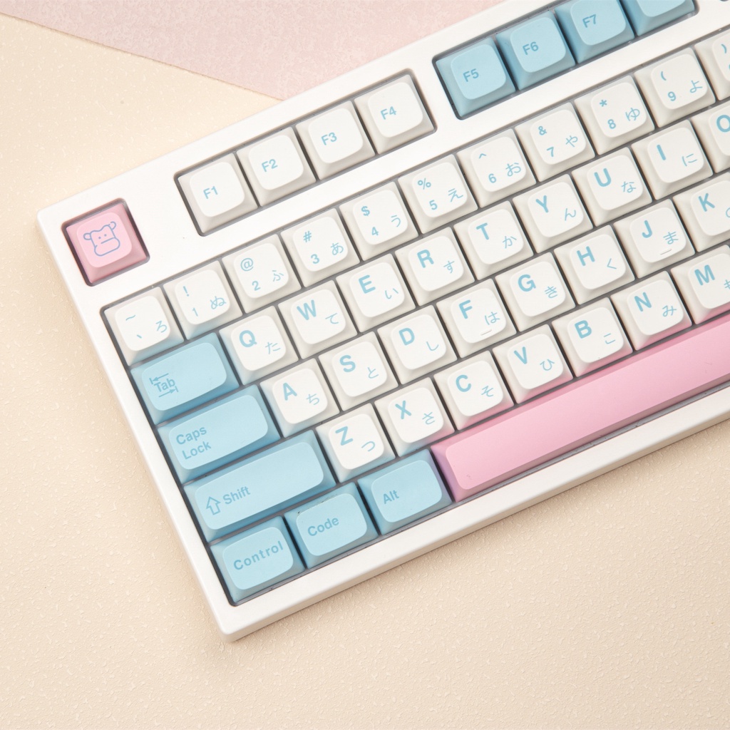 Milk cap keycap cute pink PBT sublimation Nắp Đậy Chìa Khóa Màu Hồng PBT Dễ Thương Dành Cho XDA Profile fit 61/64/84/87/98/108