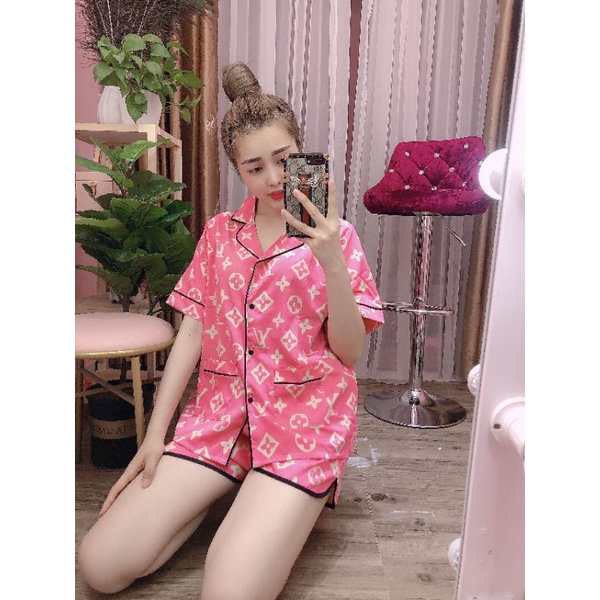 Đồ Bộ Pyjama Đùi Lụa Nhật Lạnh Hai Túi Bigsize 50-100kg