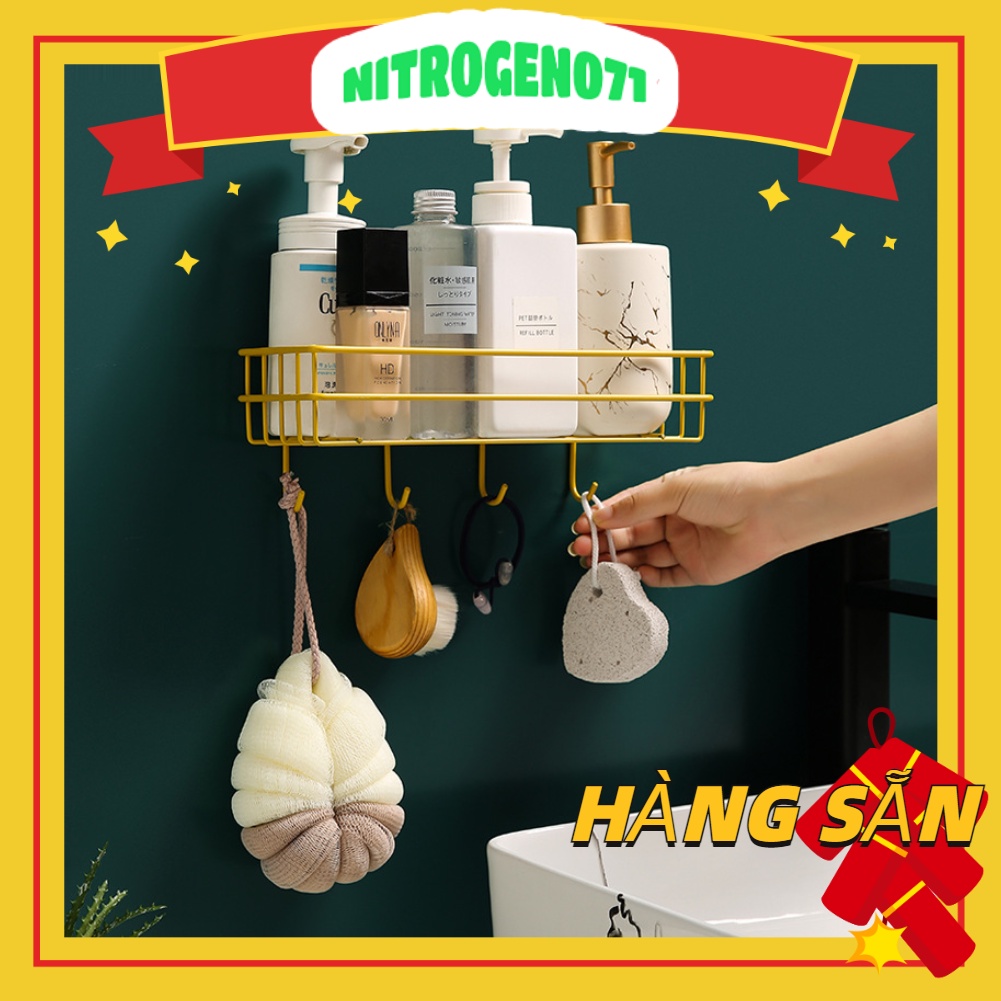 Nitrogen071 Kệ góc inox nhà tắm . Kệ để đồ nhà tắm nhà bếp tiện lợi, bền bỉ