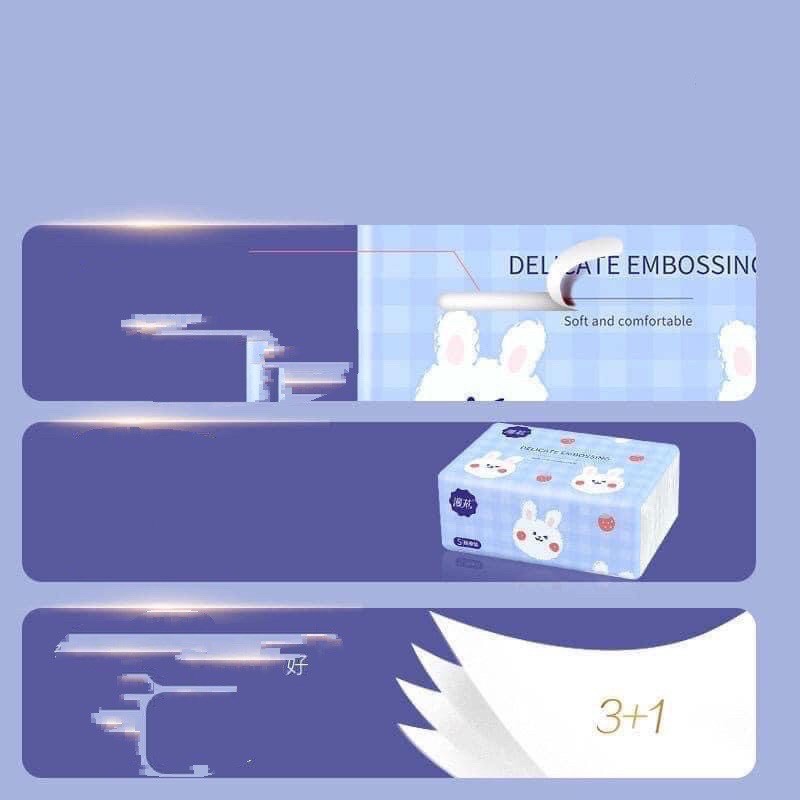 [Mã BIGKANG30 giảm 10K đơn 99K] Set 2 Gói Giấy Thỏ Cao Cấp Loại 1 Gói 400 Tờ Siêu Rẻ