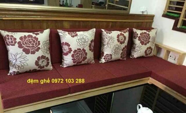 Đệm ghế gỗ, ghế sofa theo kích thước