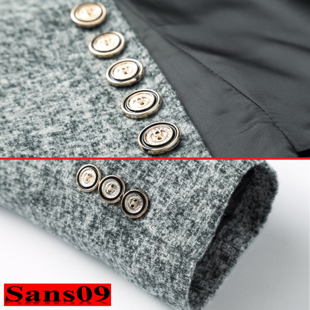 Áo Khoác Dạ Nam Áo Dạ Nam Dáng Ngắn Sans09 Sans Shop | BigBuy360 - bigbuy360.vn