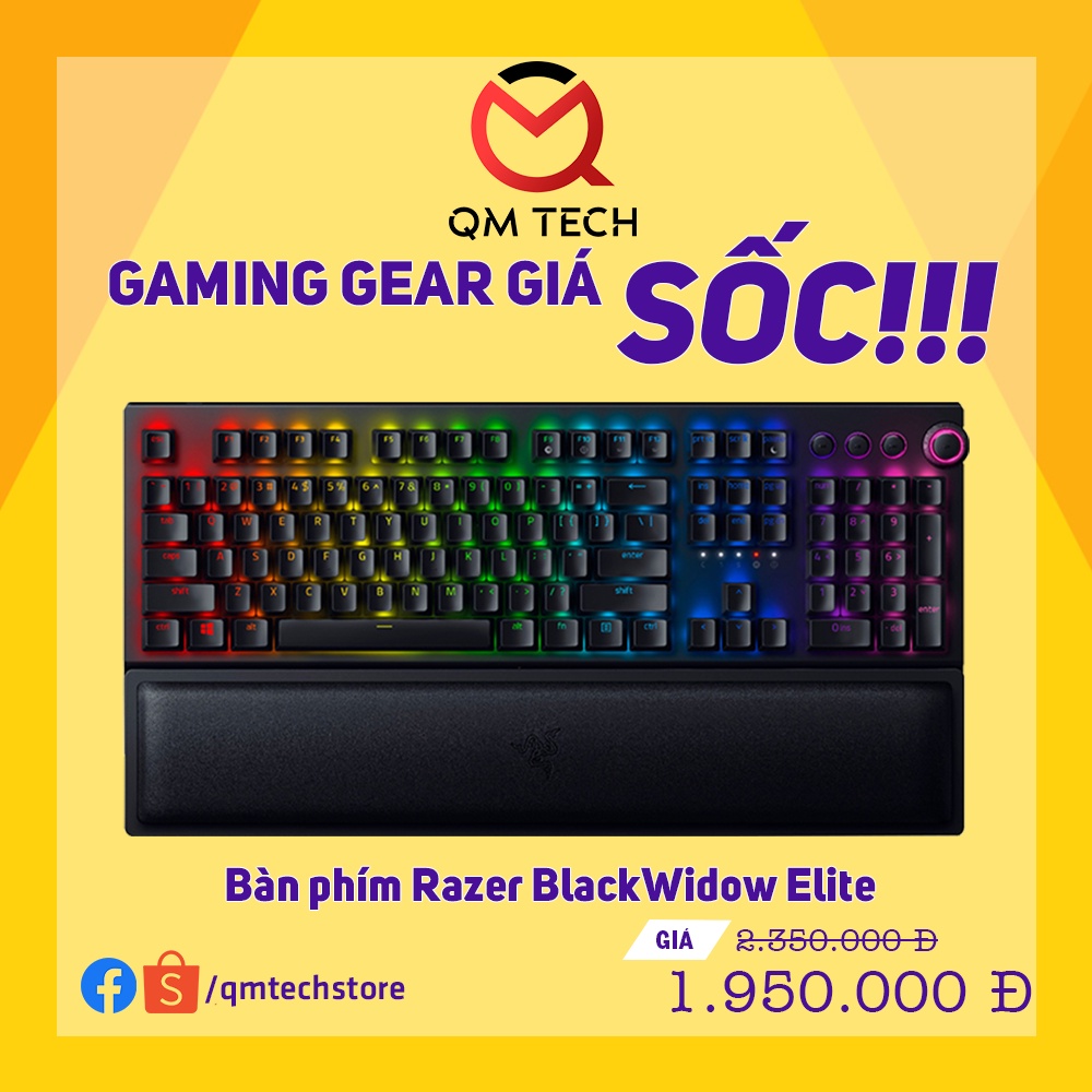 Bàn phím cơ gaming có dây Razer Blackwidow Elite - Likenew