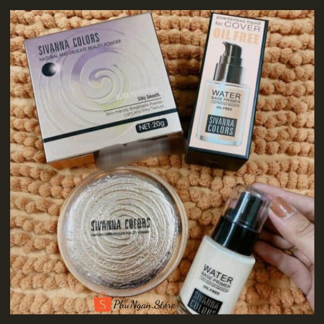 [Kiềm dầu, bám tốt]Kem nền và phấn phủ nén Sivanna Colors Thái Lan | BigBuy360 - bigbuy360.vn