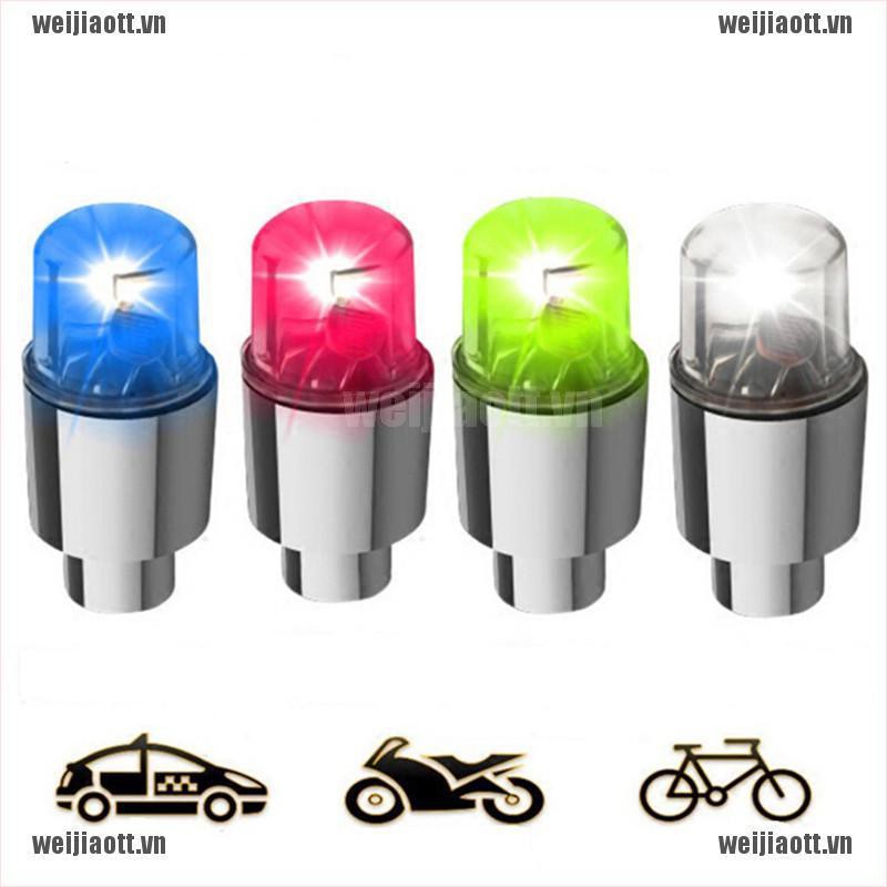 Set 2 Đèn LED Gắn Van Bánh Xe Ô Tô/Mô Tô Độc Đáo