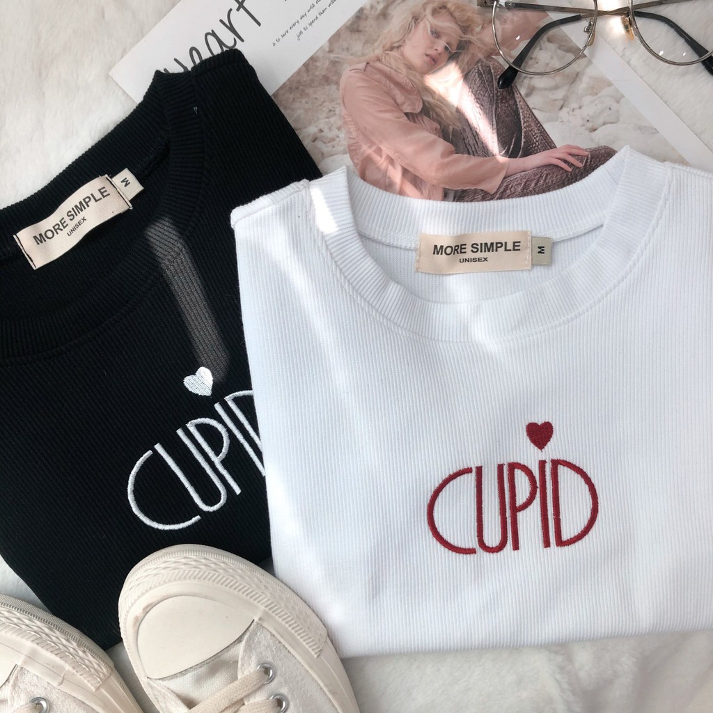 [Mã WASKT304 giảm 15% tối đa 30K đơn 99K] Áo croptop tay ngắn form ôm CUPID ulzzang (ẢNH THẬT) | BigBuy360 - bigbuy360.vn