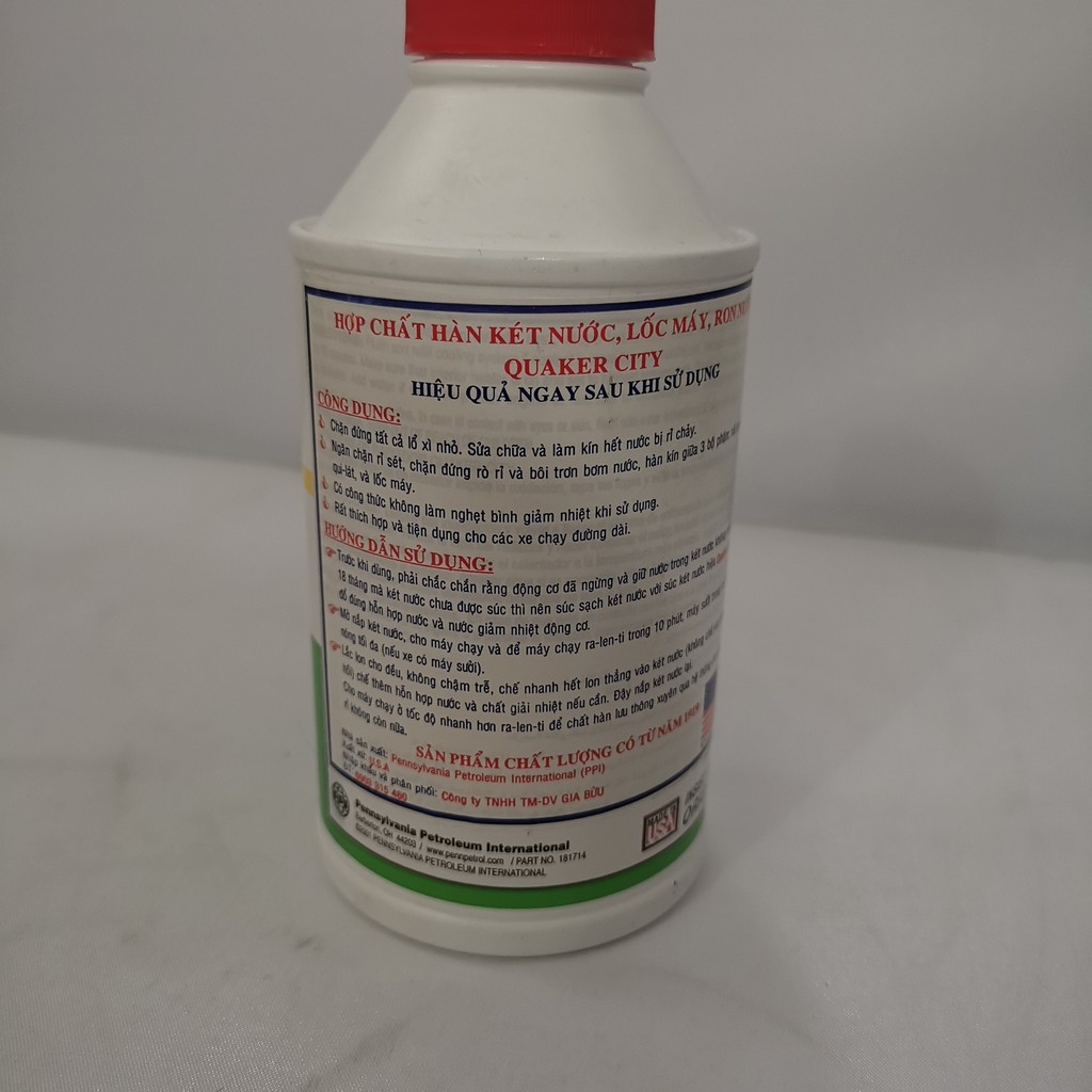 Dung Dịch Hàn Két Nước QUAKER CITY RADIATOR STOP LEAK USA 355ml