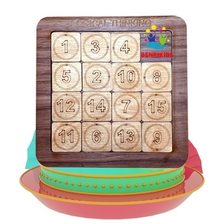 Giáo cụ montessori - bảng trượt số học mà chơi chơi mà học nâng cao trí tư duy logic cho bé