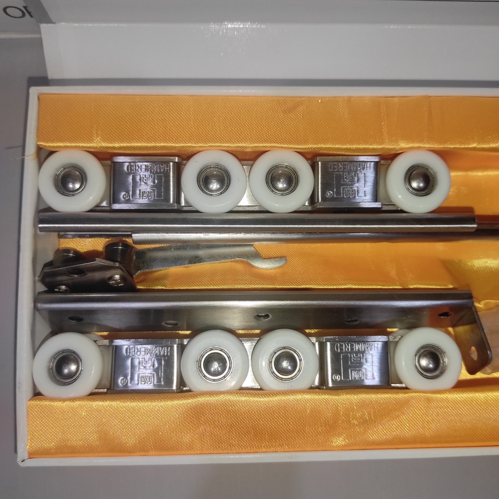 Bánh xe lùa treo Hamered 8 bánh loại vải nhung - Bánh xe lùa treo 304 - Bánh xe - bánh xe lùa