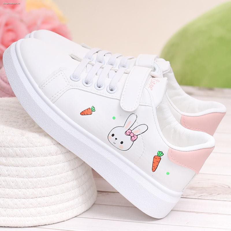 Giày thể thao bằng da thời trang mùa thu cho bé gái 9-10-11-12-13-15 tuổi